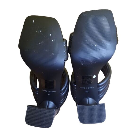 Steve Madden Tahani Black Heeled Sandals Size 6 - Picture 7 of 8
